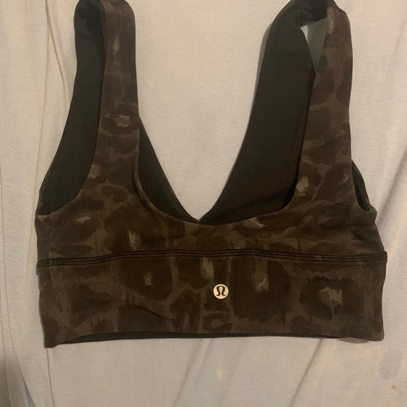 Lululemon Athletica leopard print Sports Bra - Picture 2 of 3